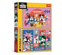 Trefl - Puzzle 2x200 Pezzi, Tempo con Gli Amici, Fiabe Disney | Per bambini e adulti dai 10 anni in su, set di due puzzle, personaggi delle fiabe, alta qualità, intrattenimento creativo