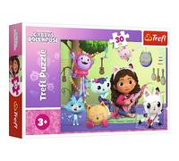 Trefl - Puzzle 30 Gabby e la sua graziosa casetta, Gabby's Dollhouse, 3+ | Sviluppa la concentrazione e l’osservazione, alta qualità, puzzle con i personaggi delle fiabe, regalo perfetto