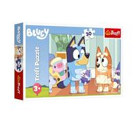 Trefl - Puzzle 30 pezzi, Con Bluey è sempre divertente, Bluey, 3+ | Sviluppa la concentrazione e l’osservazione, puzzle con i personaggi delle fiabe, regalo perfetto, pezzi resistenti