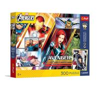 Trefl - Puzzle 300 pezzi, La forza delle squadre, The Avengers, 8+ | Premium Plus UFT, Unisci i pezzi, Poster da collezione incluso nel set, Sviluppo della concentrazione e dell’osservazione