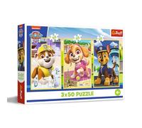 Trefl - Puzzle 3in1: PAW Patrol, I Nostri Cuccioli - 3 x 50 Pezzi, Confezione con Tre Puzzle per Bambini dai 4 anni