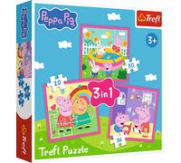 Puzzle 3 in 1 - Peppa e amici TREFL