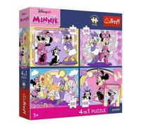 Trefl - Puzzle 4 in 1: Disney, momenti magici - 4 x 88 pezzi - Poster da collezione, set di quattro puzzle per bambini dai 5 anni in su