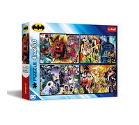 Puzzle 4 immagini da 250 pezzi Batman in azione