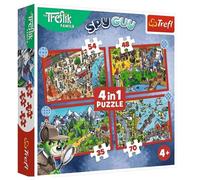 Trefl - Puzzle 4v1 I viaggi dei Trefliks - 1-39 Pezzi