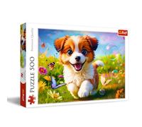 Trefl - Puzzle 500 pezzi, Il cagnolino allegro,Puzzle classici | Per bambini e adulti dai 10 anni in su, alta qualità, intrattenimento creativo, pezzi perfettamente incastrabili