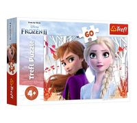 Trefl - Puzzle 60 pezzi, Il mondo incantato di Anna ed Elsa, Frozen 2, 4+ | Sviluppo della concentrazione e della percezione, alta qualità, puzzle con personaggi delle fiabe, regalo perfetto