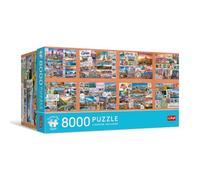 Trefl - Puzzle 8000 pezzi, Cartoline da tutto il mondo, Premium Plus