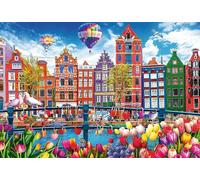 Trefl - Puzzle Amsterdam colorata - 1500 Pezzi