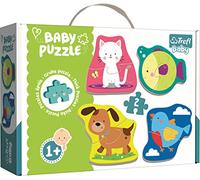 Trefl- Puzzle Animaletti 2 Elementi, 4 Set, Baby Classic, per Bambini da 1 Anno, Colore