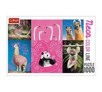 Trefl, Puzzle, Animali Pazzi, 1000 Elementi, Linea Neon Color, Qualità Premium, per adulti e Bambini dai 12 anni