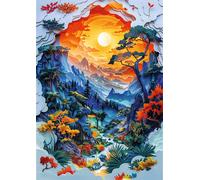 Trefl Puzzle Arte di Carta: Valle 1000 pezzi