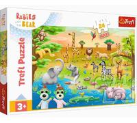 Trefl Babies and the Bear, Safari: Bambini-24 Tessere Grandi, Intrattenimento Creativo, per Bambini dai 3 anni, Multicolore, 14373