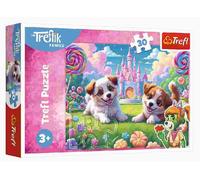 Trefl The Treflik Family, Un Mondo Pieno di Sorrisi 30 Pezzi-Puzzle Colorato con Cuccioli, Divertimento Creativo, Intrattenimento per Bambini dai 3 anni, Multicolore, 18319