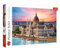 Trefl- Capitale Europea, monumenti Famosi, Viaggi, Te, intrattenimento Creativo, Divertimento, Classici per Adulti e Bambini dai 10 Anni, Colore Budapest, Ungheria-Puzzle 500 Elementi, 37395