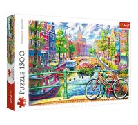 Trefl 1500 Elementi, qualità premium, per adulti e Bambini da 12 anni Puzzle, Colore Canale, Ein Kanal in Amsterdam, 26149