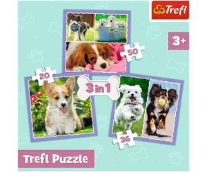 trefl Puzzle Carini cuccioli 3in1 (20,36,50 pezzi) 1 St