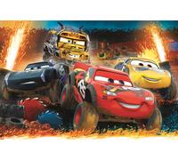 Trefl 100 Elementi, Corsa Estrema, per Bambini dai 5 Anni Puzzle, Colore, Extremes Rennen Disney Cars, 16358