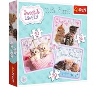 Trefl TRF34809 3 Puzzle in 1 - Dolci Gattini