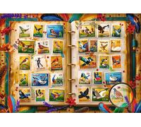 Trefl - Collezione di francobolli - Atlante degli uccelli - 1000 pezzi - Puzzle fai da te, intrattenimento creativo, puzzle classico per adulti e bambini dai 14 anni in su