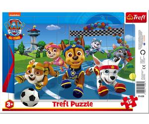 Trefl Puzzle con Cornice 15 Pezzi - Paw Patrol, Viva lo Sport - 1 pz.