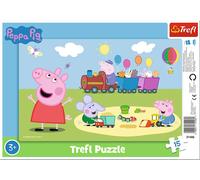 Trefl Puzzle con Cornice 15 Pezzi - Peppa Pig - 1 pz.