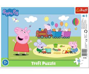 Trefl Puzzle con Cornice 15 Pezzi - Peppa Pig - 1 pz.