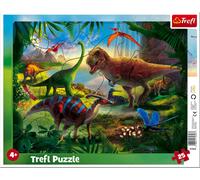 Trefl Puzzle con Cornice 25 Pezzi - Dinosauri - 1 pz.