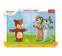 Trefl, Puzzle Con Cornice Baby, I Neonati E L'Orsacchiotto, Simpatici Neonati, Per Bambini Da 2 Anni