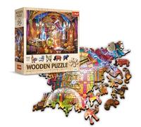 Trefl - Puzzle da camera magica - 1000 elementi, artigianato in legno, forme irregolari, 100 figure di animali, puzzle moderno di alta qualità fai da te per adulti e bambini dai 12 anni