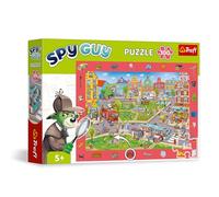 Trefl - Puzzle di osservazione 100 pezzi, Spy Guy: Città, 5+ | Trova tutti gli oggetti nella cornice, sviluppo della concentrazione e della capacità di osservazione, alta qualità
