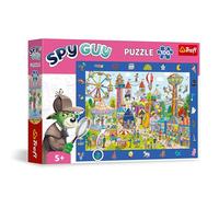 Trefl - Puzzle di osservazione 100 pezzi Spy Guy: Parco dei divertimenti 5+ | Trova tutti gli oggetti nella cornice, sviluppo della concentrazione e della capacità di osservazione, alta qualità