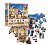 Trefl - Puzzle di vicolo francese - 1000 elementi, artigianato in legno, forme irregolari, 100 figure di Symboli francesi, puzzle moderno di alta qualità fai da te per adulti e bambini dai 12 anni
