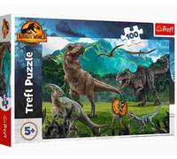 Trefl- Jurassic Park 100 Elementi colorato con Dinosauri, intrattenimento Creativo, Divertimento per Bambini a Partire da 5 Anni Puzzle, Colore World: Dominion, 16441