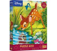 Trefl-Trefl-40° Anniversario Trefl, Bambi 600 Pezzi-Puzzle Fai Da Te con i Personaggi delle Classiche Fiabe Disney, per Adulti e Ragazzi dai 14 anni, Multicolore, 37600