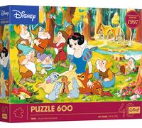 Trefl-Trefl-40° Anniversario Trefl, Biancaneve 600 Puzzle Fai Da Te con i Personaggi delle Classiche Fiabe Disney, per Adulti e Ragazzi dai 14 anni, Multicolore, 37603