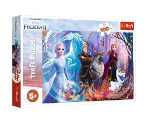 Trefl, Puzzle, Disney Frozen 2, 100 Pezzi, Magia del Paesaggio Ghiacciato, per Bambini dai 5 Anni
