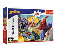 Trefl Puzzle - Disney Marvel Spiderman 60 Pezzi Nella Ragnatela Per Bambini Dai 4 Anni