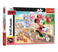 Trefl, Puzzle, Disney Minnie, 200 Pezzi, Minnie Sulla Spiaggia, per Bambini da 7 Anni