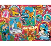Trefl - Disney: Nel Corso degli Anni - Puzzle da 500 Pezzi - Puzzle degli eroi delle fiabe Disney, Collage Colorato, Fai da te, Intrattenimento Creativo, Divertimento, Puzzle Classico