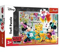 Trefl, Puzzle, Disney Topolino e Amici, 30 Pezzi, Torta di Compleanno, per Bambini dai 3 Anni