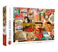Trefl - Puzzle Dolcetti da Gatti - 1000 Elementi, dolci, dolci gattini, per gli amanti dei gatti, puzzle fai da te, intrattenimento creativo, regalo, divertimento, puzzle classici