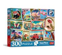 Trefl Puzzle EasyPiece: Francobolli-300 Pezzi Grandi, Facile da Assemblare, per Adulti e Bambini dai 10 anni, Multicolore, 23100