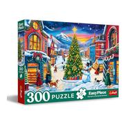 Trefl - Puzzle EasyPiece: Villaggio di Natale - 300 Pezzi - Pezzi Grandi, Facile da Assemblare, per Adulti e Bambini dai 10 anni