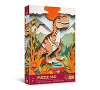 Trefl - Puzzle con effetto 3D, dinosauro - 160 pezzi - 40 anni Trefl, puzzle animali colorati, per bambini dai 6 anni in su