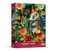 Trefl Effetto 3D, Riccio-1000 Pezzi-40° Anniversario, Arte Paper Art, Puzzle Premium per Adulti e Ragazzi dai 14 anni, Multicolore, 40042