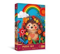 Trefl Effetto 3D, Riccio-160 Pezzi-40° Anniversario, Puzzle Colorato con Animali, per Bambini a partire dai 6 anni, Multicolore, 40046