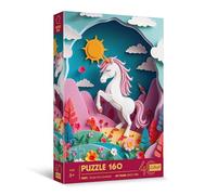 Trefl Effetto 3D, Unicorno-160 Pezzi-40° Anniversario, Puzzle Colorato con Animali, per Bambini a partire dai 6 anni, Multicolore, 40047