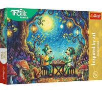 Trefl - Puzzle Famiglia Treflik: Incontro al bar - 100 Pezzi