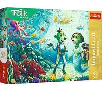 Trefl - The Treflik Family, Inspired By Art, La magia degli abissi - 100 pezzi - Puzzle colorato con personaggi delle fiabe, intrattenimento creativo, divertimento per bambini dai 5 anni in su